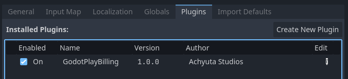 Enable Plugin